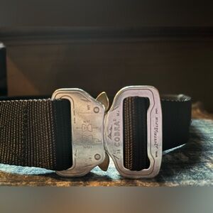 KLIK BELTS: Cobra Buckle Duty Belt: 1.75 inch: 2-ply: polished aluminum: sz 34